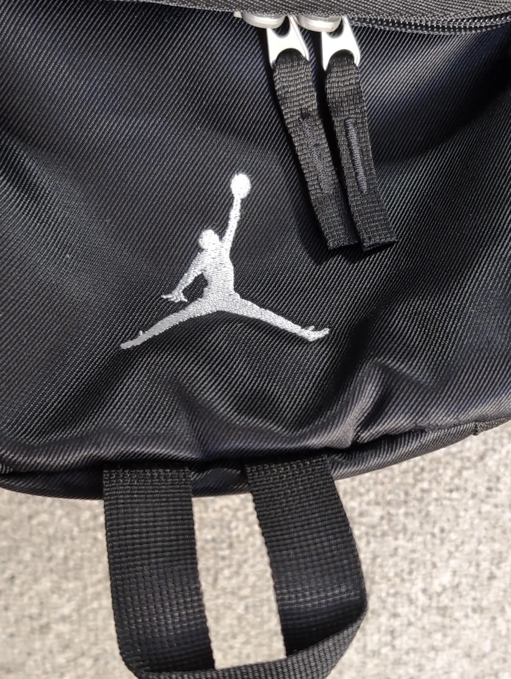 Jordan Sportswear Top-Loading Backpack Expanding Large Bag in Black